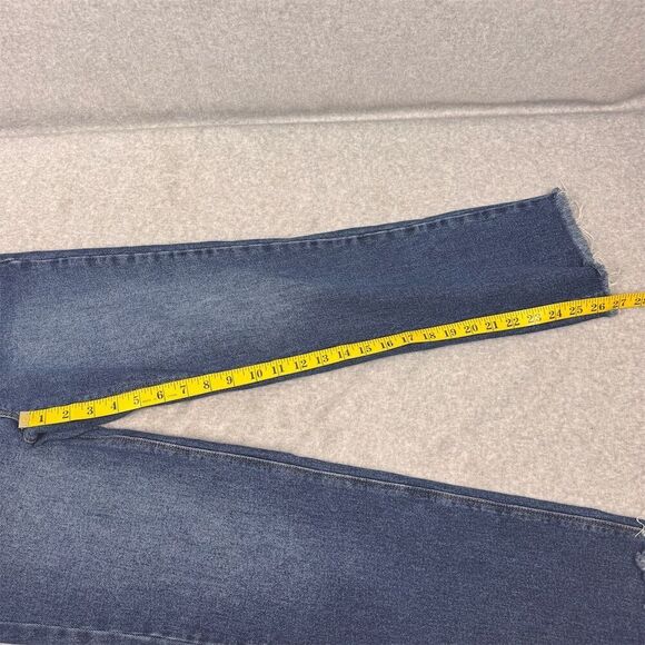 a loves a Women's Straight Leg Dark Wash Denim Jeans Size M - Picture 9 of 14
